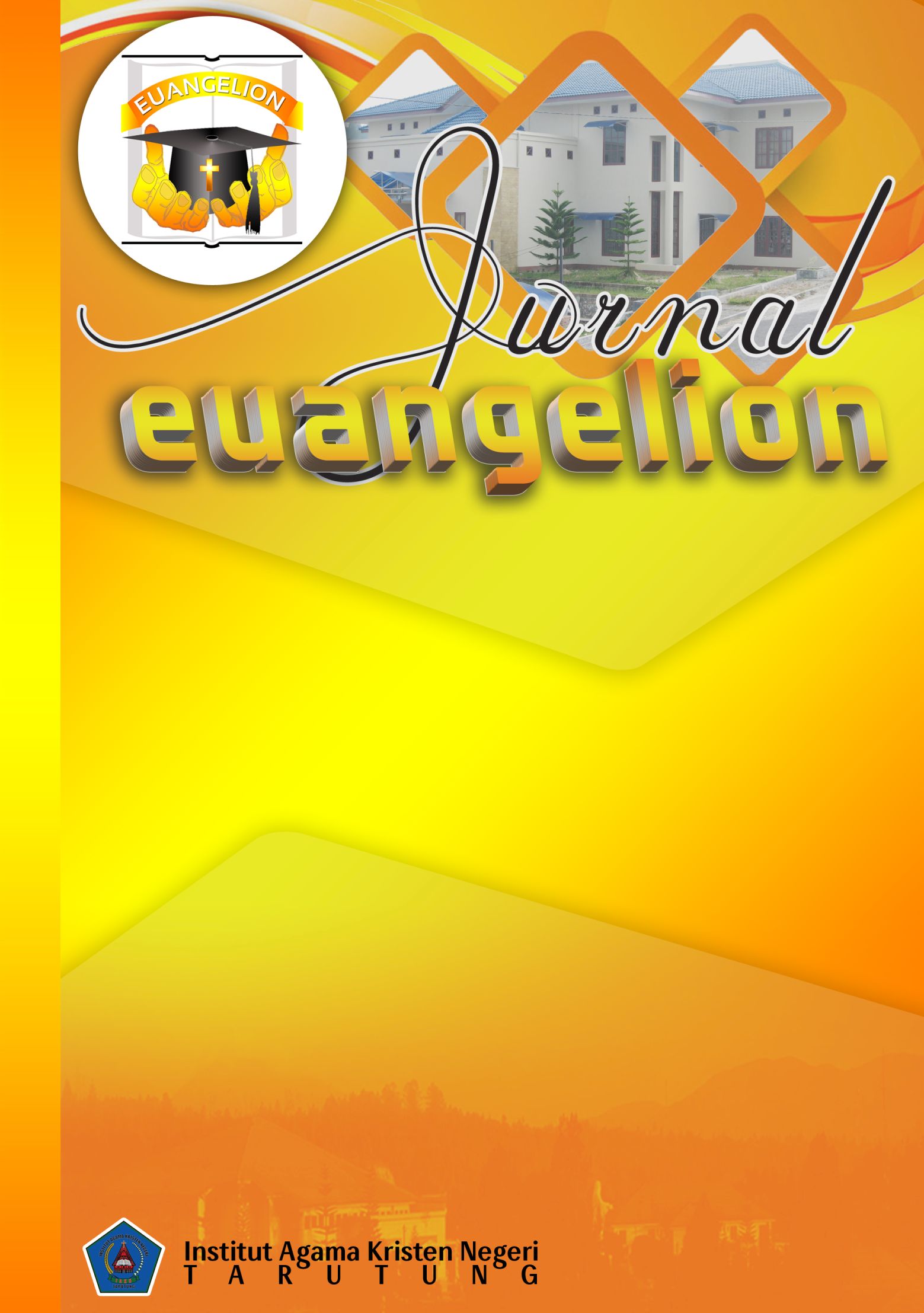 JURNAL EUANGELION: Jurnal Euangelion, an electronic journal, provides a forum for publishing the original research articles related to theology studies and education in Christian area and published under LPPM of the Institut Agama Kristen Negeri Tarutung. Journal regularly published twice in one year, in April and October.  This journal encompasses scientific work and original research articles, including: • Theology in Practices • Old and New Testament Studies • Missiology and Contextualization • Religious Studies • Christian Education